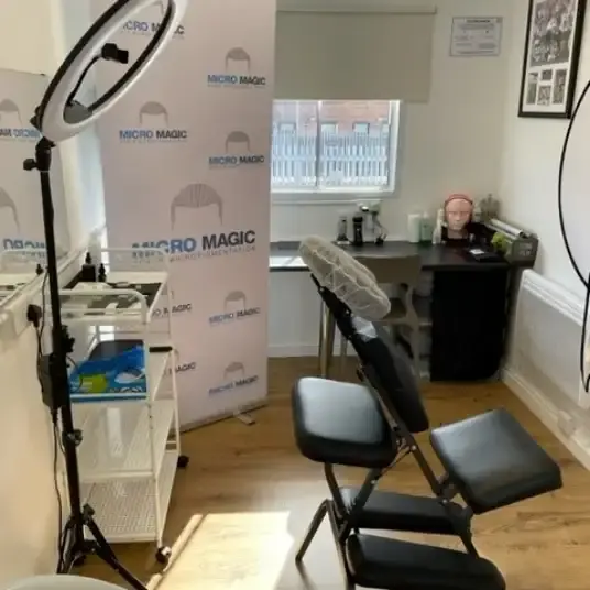Treatment room at the Micro Magic clinic in Manchester